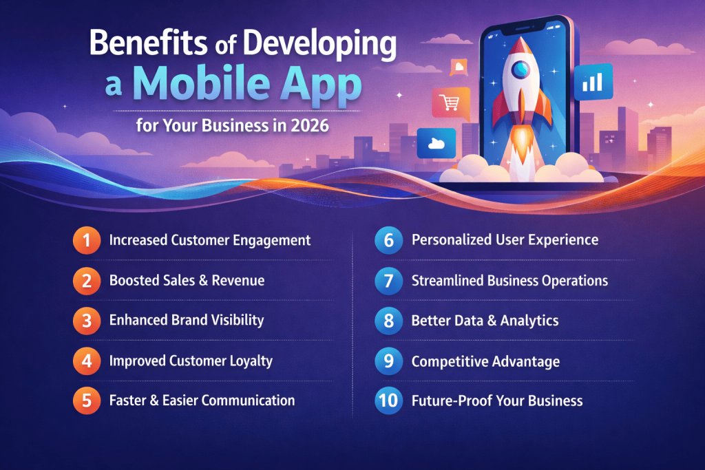 Top 10 Benefits of Developing a Mobile App for Your Business in 2026