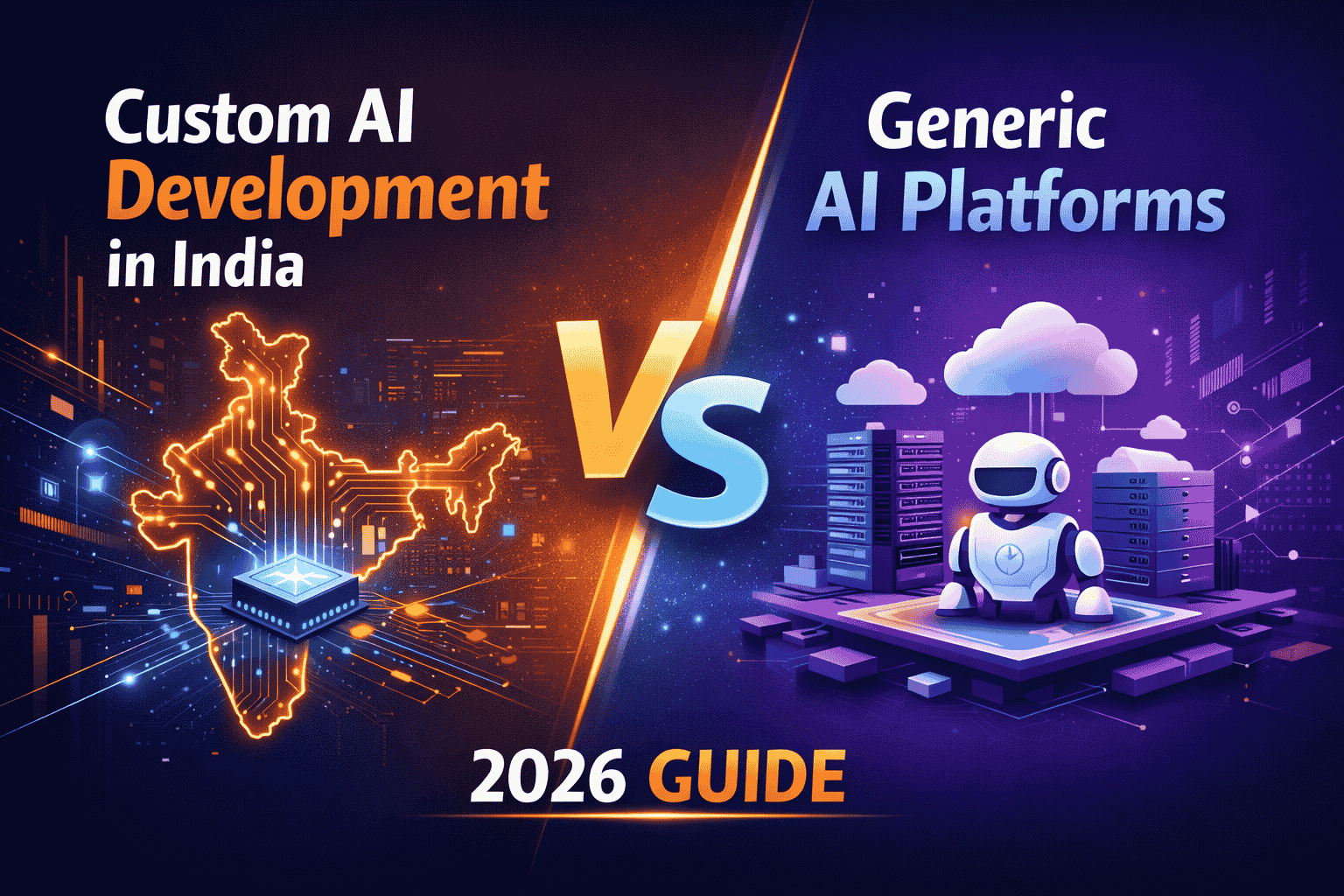 Custom AI Development in India vs Generic AI Platforms 2026 Guide