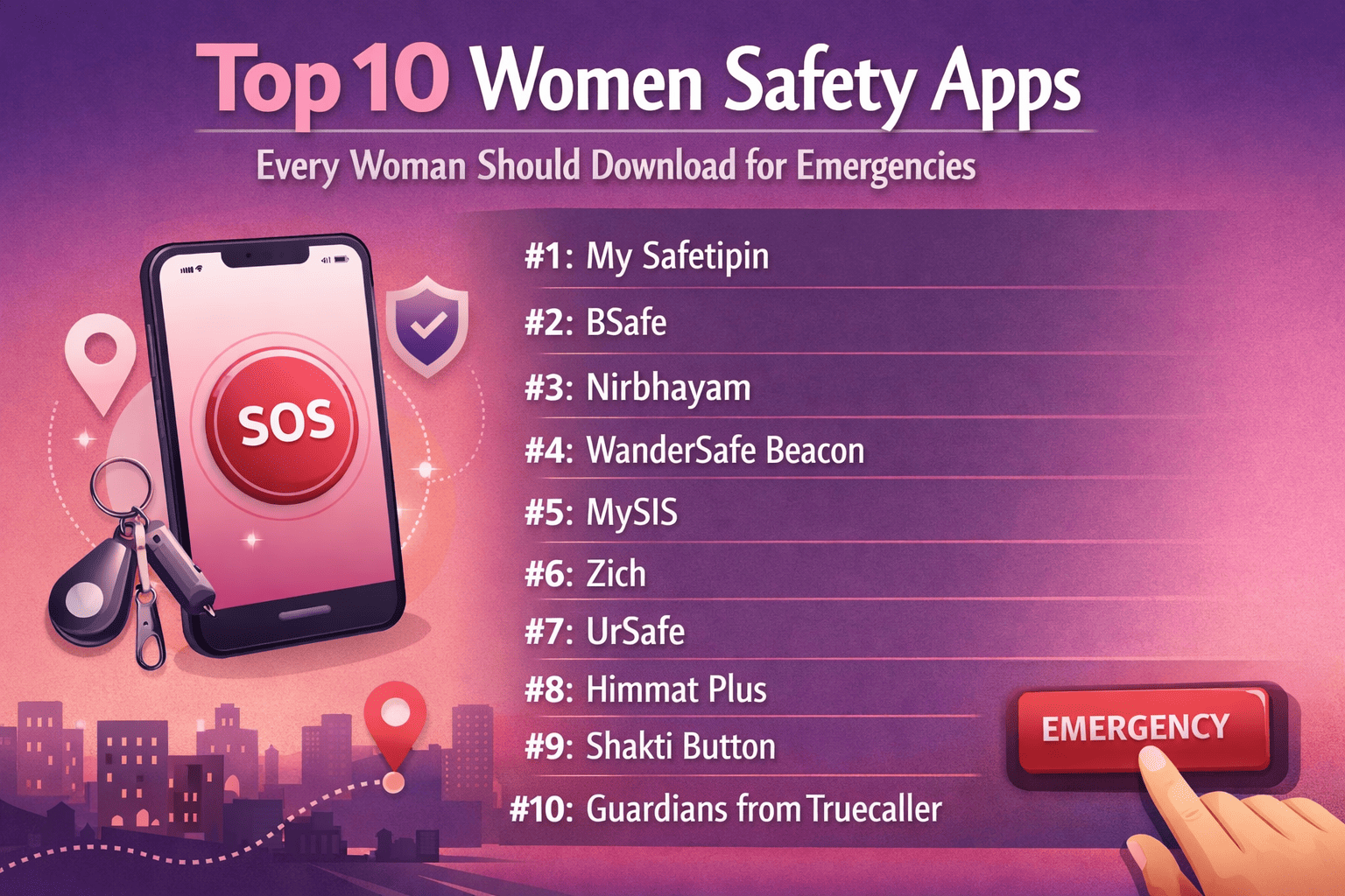 Top 10 Women Safety Apps Every Woman Should Download for Emergencies