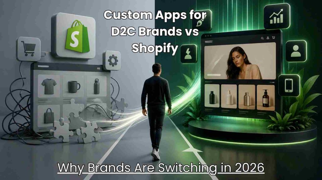custom apps for d2c brands vs shopify