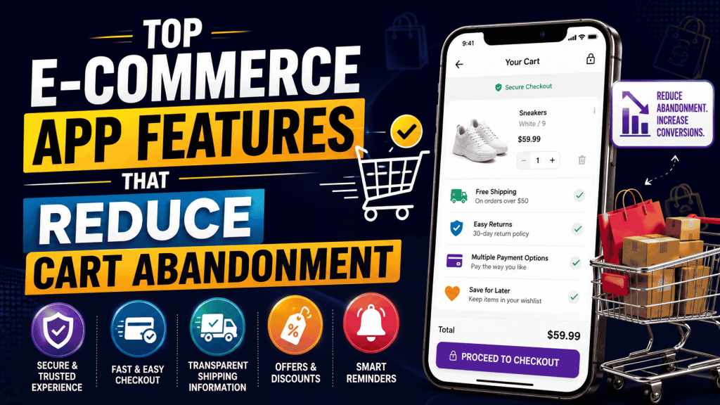 Top E-Commerce App Features That Reduce Cart Abandonment